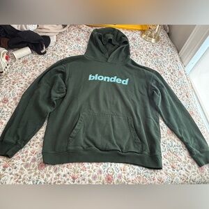 Frank Ocean Blonded Dark Forest Green Hoodie Size XL Extra Large RARE